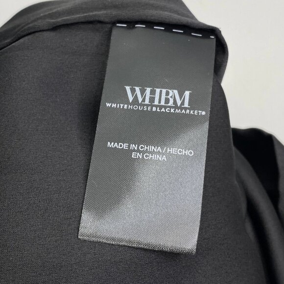 NEW WHITE HOUSE BLACK MARKET Women’s Floral Appliqué Mini Dress – Black – Size 4 - Picture 2 of 11